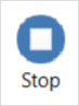 Stop button in the Media section of the Video tab in VBOX Test Suite.