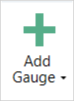 Add Gauge button on the Dashboard tab in VBOX Test Suite.