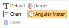 Gauge Type options on the Dashboard tab in VBOX Test Suite.