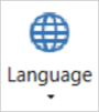 Language button VBOX Test Suite.