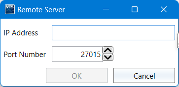 Remote Server dialogue in VBOX Test Suite.