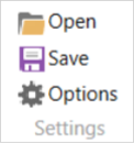 Settings section of the Home tab in VBOX Test Suite.