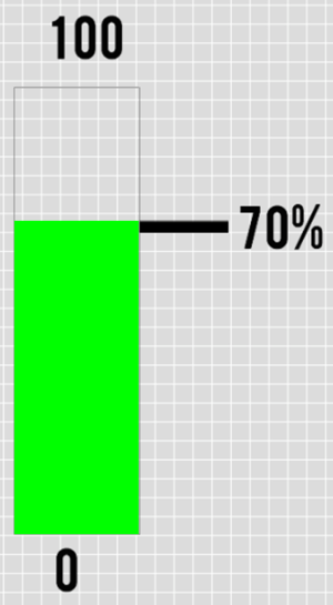 Image showing the bar fill direction going from bottom to top.