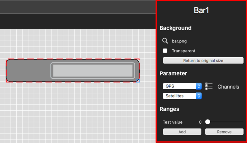 Screenshot of the Bar Graph Background settings.