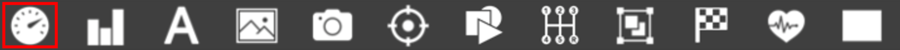 Screenshot of the Elements buttons with Gauge highlighted.