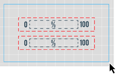 Image depicting how to click and drag to select elements to group with a blue border around the required elements.
