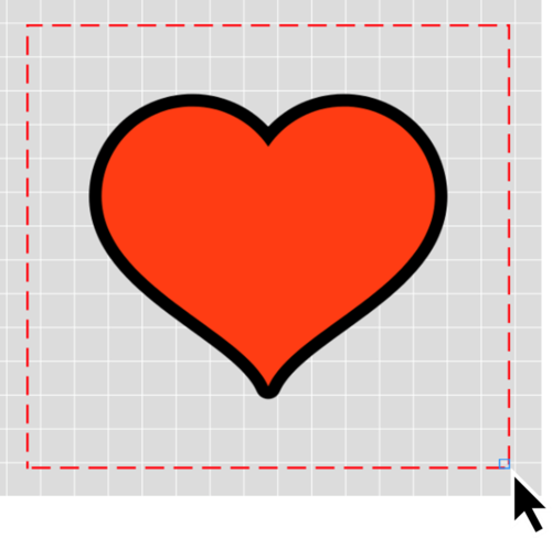Image depicting how to resize the Heart Rate Monitor.