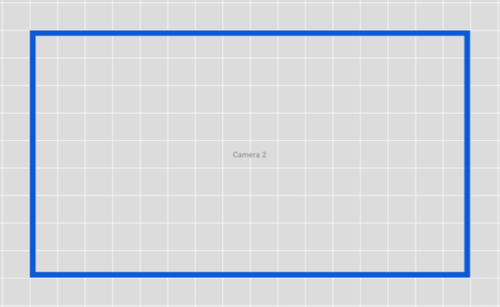 Screenshot of the PiP element with a blue border with a thickness level of 5.
