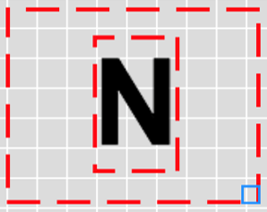 Screenshot of a Range element showing a value of N.