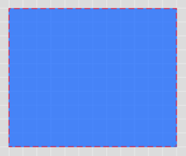 Screenshot of a blue rectangle with 75% opacity.