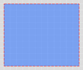 Screenshot of a blue rectangle with 50% opacity.