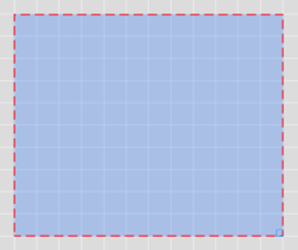 Screenshot of a blue rectangle with 25% opacity.