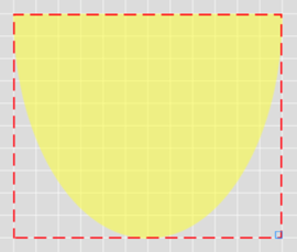 Screenshot of the Shape element with 180° rotation.