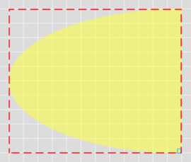 Screenshot of the Shape element with 270° rotation.