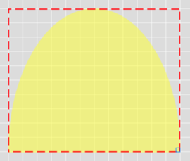 Screenshot of the Shape element with 0° rotation.