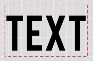 Screenshot of an example Text element.