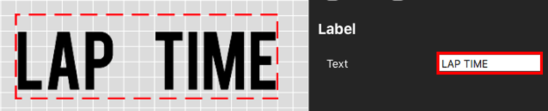 Images depicting how to edit a label.