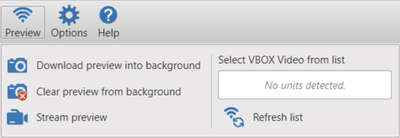 Screenshot of the Live Camera Preview settings.