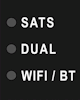 GIF of a fast flashing blue WIFI/BT LED.