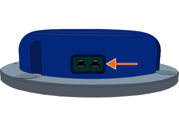 Diagram of the side view of a Wheel Speed Sensor highlighting the K-type connector.