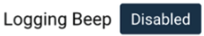 Logging Beep option in the General Alert Settings on MFD Touch. 