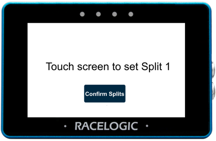 MFD Touch displaying the Set Split 1 screen.