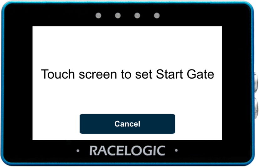 MFD Touch displaying the Set Start Gate screen.