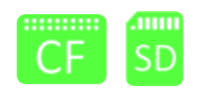Green Media Status Indicator (CF Card) on MFD Touch.