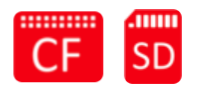 Red Media Status Indicator (CF Card) on MFD Touch.