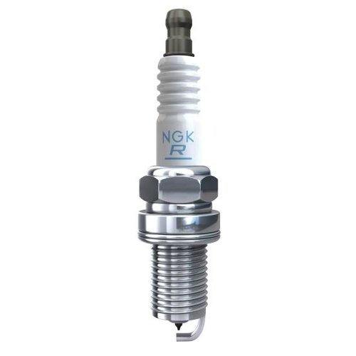 Photograph of an NGK spark plug.