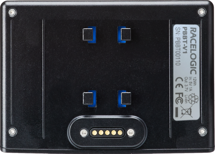 Product label location on a Performance Box Touch battery.
