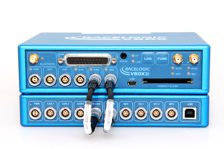 Photograph of CAN Hub connected to VBOX 3i