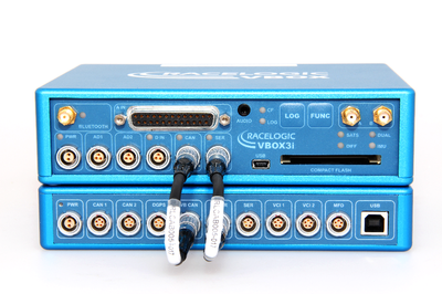 Photograph of CAN Hub connected to VBOX 3i