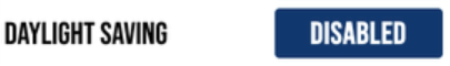 Daylight Saving option in the Date & Time Settings on Performance Box Touch. 