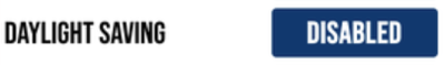 Daylight Saving option in the Date & Time Settings on Performance Box Touch. 