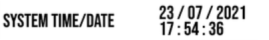 System Time/Date option in the Date & Time Settings on Performance Box Touch.