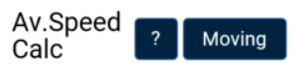 The Average Speed Calculation option in the General Settings in the VBOX Touch MFD App. 