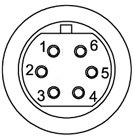 Image of the Video VBOX Waterproof Microphone Connector.