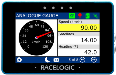 Analogue Gauge_Background colour_Yellow