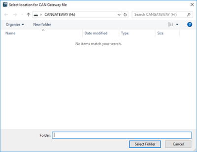 CAN Gateway File Save