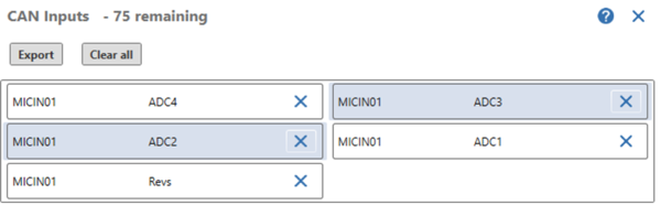 CAN Inputs