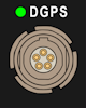 Drawing of a green DGPS LED.