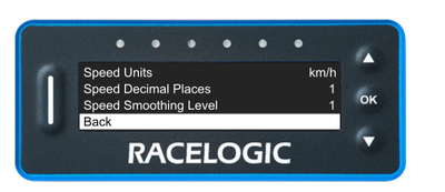 Display Menu_Speed Menu_Back