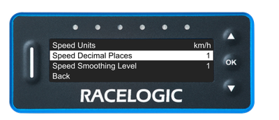 Display Menu_Speed Menu_Speed Decimal Places