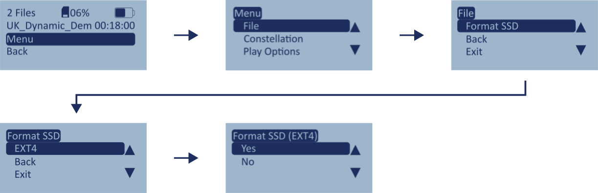File - Formatting Blank SSD Process
