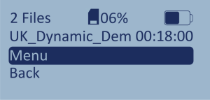 Screenshot of the LabSat 4 File Selection Screen.