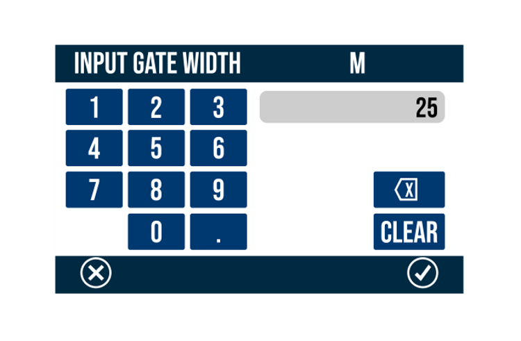 Input Gate Width (25) - No Framev2