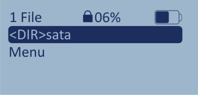 Screenshot of the LabSat 4 Directory Selection Screen.
