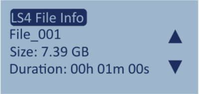 Screenshot of the File Information screen.