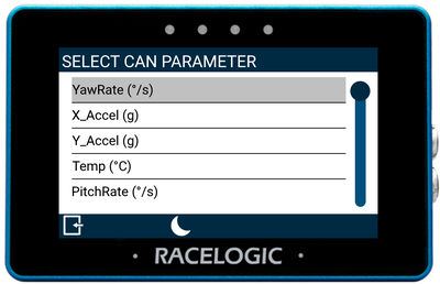 MFD Touch_Select CAN Parameter